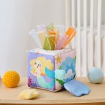 Baby Sensory Toy Manufacturer - CE Certified Tissue Box Soft Fabric Quiet with Mirror Montessori