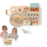 Montessori Busy Board Manufacturer - Wooden Educational Sensory Driving Learning Steering Wheel for Children