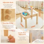 Wooden Sand Water Table Manufacturer - Modern Baby Furniture with Learning Play Features Unique Play Desk