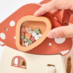 Wooden Activity Cube Manufacturer - Montessori Mushroom 5 in 1 Learning Educational for 0-36 Months