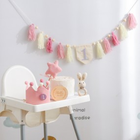 Commemorative Card Set Manufacturer - New Arrival Fabric Birthday Ring Magic Stick Crown Baby Souvenirs