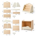Children's Storage Table Manufacturer - with Bookshelf Combination Design to Foster Happy Habits