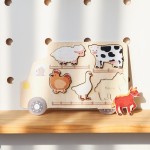 Wooden Puzzle Farm Toy Manufacturer - Unisex DIY Educational Montessori for 2-4 Year Olds Factory Direct