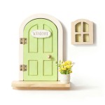 Wooden Baby Educational Toys Manufacturer - for 1-3 Years Birthday Home Decor Elf Door with Window Flower