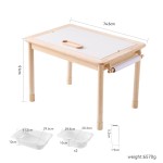 Wooden Sensory Table Manufacturer - Montessori Children's Modern Design Invigorating Learning School Use