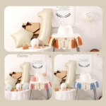 Baby Birthday Decoration Set Manufacturer - Cotton Crown Magic Wand Wooden Balloons Tassels Banner