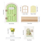 Wooden Baby Educational Toys Manufacturer - for 1-3 Years Birthday Home Decor Elf Door with Window Flower