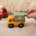 Silicone Toy Car Manufacturer - Unisex Montessori Colorful Early Educational Cognitive Traffic Bus in Bag