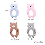 Silicone Baby Teether Manufacturer - OEM Wholesale Food Grade Soft Bear BPA Free Safe Adorable