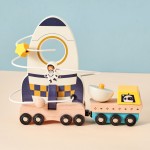 Science Educational Toy Set Manufacturer - Wooden Rocket Ball Game Learning Blocks for Boys Girls