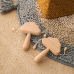 Baby Teethers Manufacturer - New Sale Natural Wood Wooden Cloud Design Soft Silicone Cloth Ring Toy