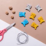 Silicone Teething Beads Manufacturer - Wholesale BPA Free Food Grade Rattle Cartoon Elephant Teether