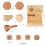 Wooden Coffee Machine Toy Set Manufacturer - Preschool Pretend Play Kitchen for Kids Unisex