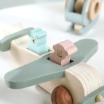 Wooden Airplane Toy Set Manufacturer - Unisex Two-Piece for Children 2-4 Years PC Model with CPC Certificate