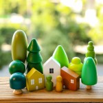 Wooden Ornaments Manufacturer - OEM Modern Forest Tree Home Decor Gift for Christmas Desktop