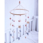 Felt Ball Wind Chime Manufacturer - Handmade Wooden Star Baby Mobiles Bed Bell Cradle Decoration for Stroller