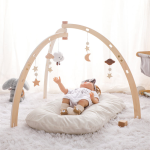 Baby Activity Gym Rack Manufacturer - Wooden Triangular Handmade Durable Fitness Frame Play Gym OEM