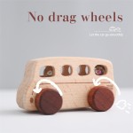 Wooden Model Car Toy Manufacturer - Montessori Intelligent Handmade Bus Unisex Educational with Custom Logo