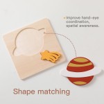 Wooden Puzzle Toy Manufacturer - Musical Matching Planet Astronaut Rocket Nesting for 2-4 Years