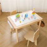 Wooden Sensory Table Manufacturer - Montessori Children's Modern Design Invigorating Learning School Use