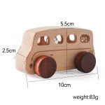 Wooden Model Car Toy Manufacturer - Montessori Intelligent Handmade Bus Unisex Educational with Custom Logo