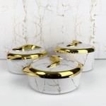 Food Warmer Set - 3pcs Round Hot Pot
