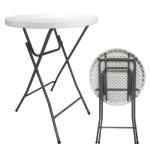 Folding Table - Round Cocktail Outdoor