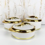 Food Warmer Set - 3pcs Round Hot Pot