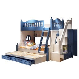 Bunk Bed - Kids Pink Blue Furniture
