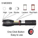 LED Flashlight Manufacturer - Super Bright Zoomable with 5 Modes Rechargeable Tactical for Emergency