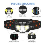 Headlamp Flashlight Manufacturer - 1200LM Ultra-Light Bright LED Rechargeable with Light Motion Sensor