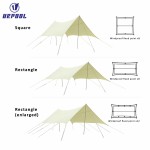 Camping Canopy Manufacturer - Large Tarp Waterproof Sun Shelter Octagon Sunshade Awning Gazebo for 8 Persons