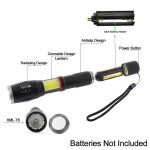 LED Flashlight Manufacturer - Super Bright Zoomable with 5 Modes Rechargeable Tactical for Emergency