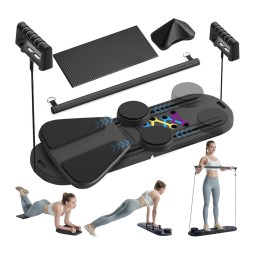 Foldable Pilates Reformer Machine Manufacturer - 6-in-1 Portable for Home Workout Universal Use Versatile Exercise