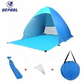 Pop up Beach Tent Manufacturer - Outdoor Automatic Instant Quick Cabana 90% UV Protection Sun Shelter Umbrella