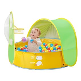 Kids Beach Tent Manufacturer - Portable Pop up with Mat UPF 50+ Ball Pit Play Tent Baby Beach Pool Tent UV Protection
