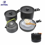 Outdoor Cooking Set Manufacturer - for Camping Picnics & BBQ Portable Roasting Pan Pot & Tableware Kit