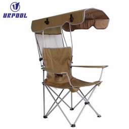 Folding Fishing Chair Manufacturer - Portable with Sunshade Backrest with Shed for Beach Camping