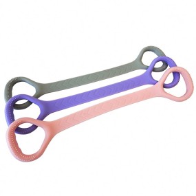 Resistance Bands Manufacturer - Silicone 8 Exercise Stretch Workout Band Body Building Fitness Pull Rope