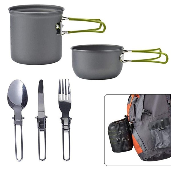 Camping Cookware Set Manufacturer - Outdoor Hiking 1-2 Person Lightweight Cooking Pots for One Person Survival