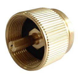 Propane Tank Adapter Manufacturer - Lindal Valve Output Camping Stove Convert MAPP Gas 1 LB Cylinder