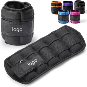 Ankle Weights Manufacturer - Fitness Weight Black Custom Logo Adjustable Arm Legs Sandbag Exercise