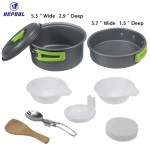 Camping Cookware Set Manufacturer - Aluminum Anodized Surface Induction Friendly Frying Pans for Cooking