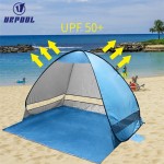 Pop up Beach Tent Manufacturer - Lightweight for Family with UV 50+ Camping Sun Shelter Cabana 2-3 Person