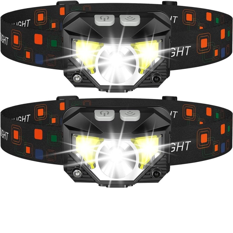 LED Headlamp Manufacturer - 8 Modes Waterproof 1200LM Motion Sensor for Camping Cycling Running