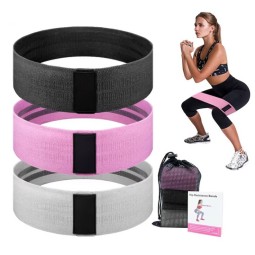 Hip Resistance Bands Set Manufacturer - for Legs and Booty Anti-Slip Fabric Stretch Bands for Fitness