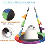 Disc Swing Manufacturer - Hanging Ropes Kids Round Multi-Strand Adjustable Ropes Swing Seat 40 Saucer for Indoor Outdoor