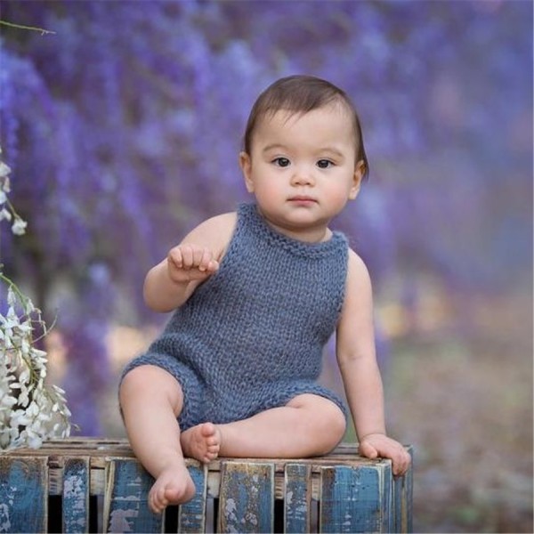 Newborn Photography Props Manufacturer - Romper Boy Girl Photo Shoot Outfits Infant Knitted Clothes