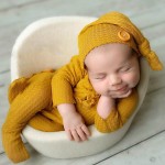 Newborn Photo Outfit Manufacturer - Photography Props Footed Baby Pajama Sleeper Romper and Hat for Photo Shoot
