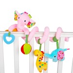 Baby Pram Ornament Manufacturer - Plush Elephant Spiral Toys for Car Seat Stroller Bar Bassinet Mobile
